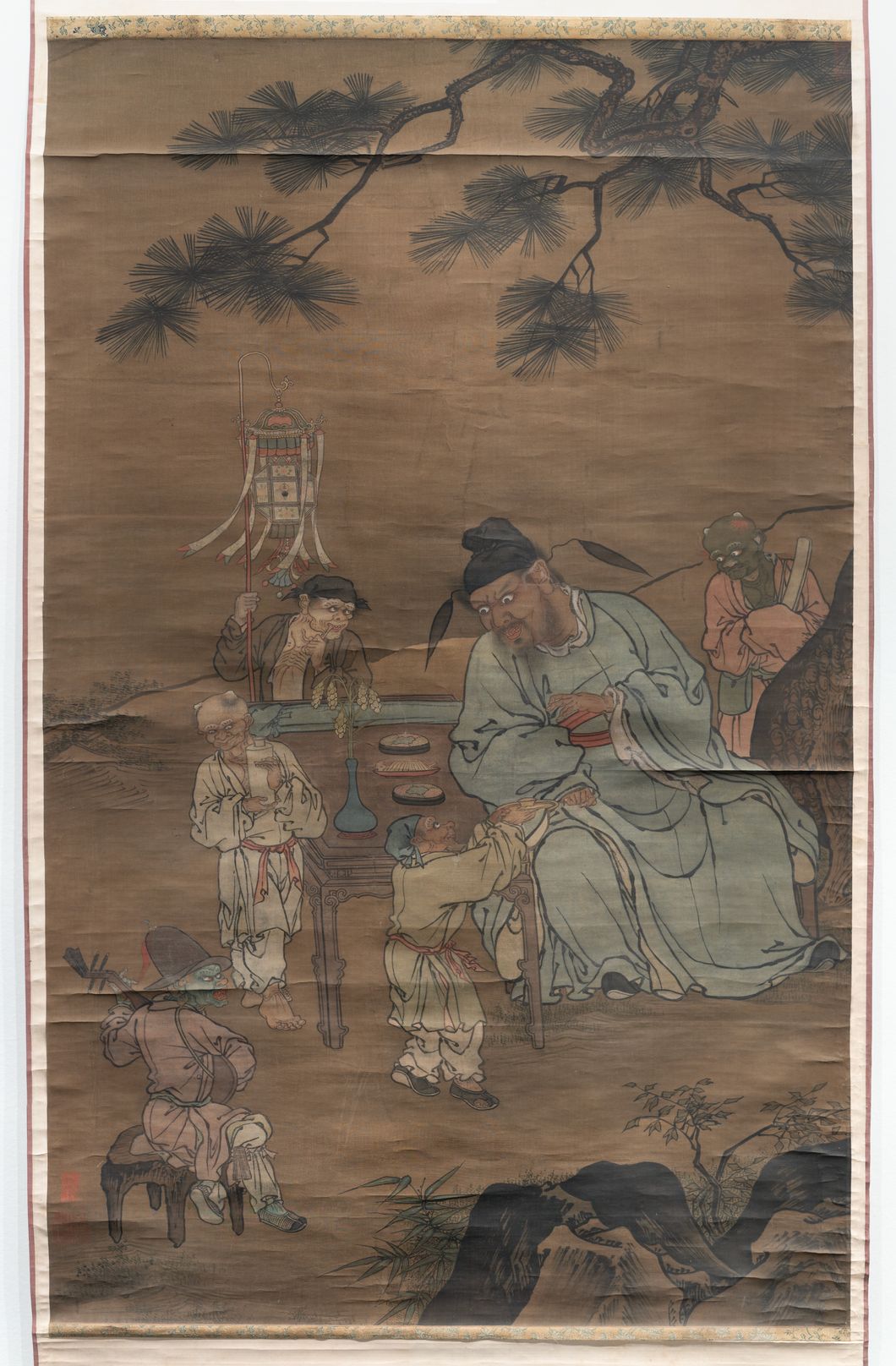 钟馗野宴图轴预览图