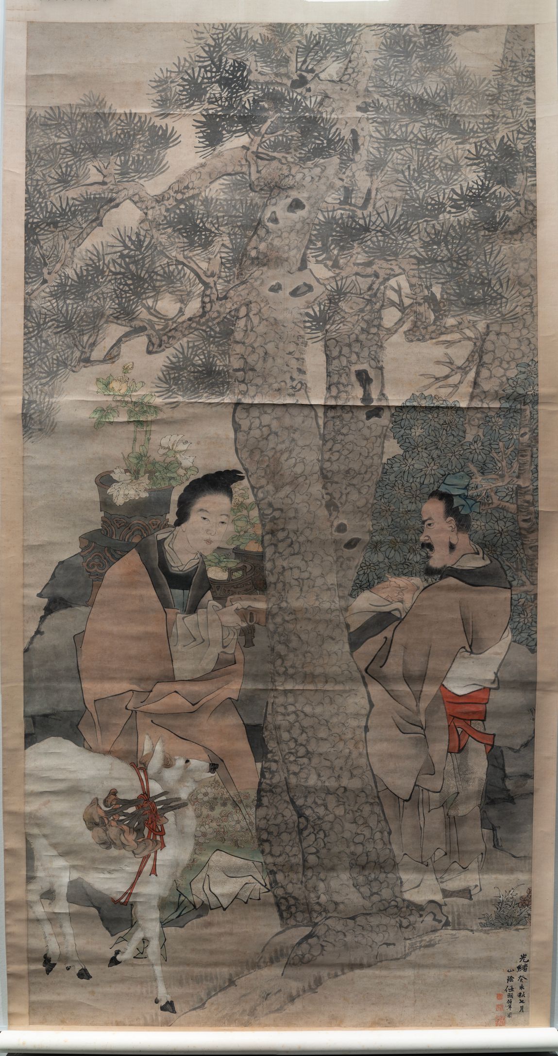 松荫对语图轴缩略图