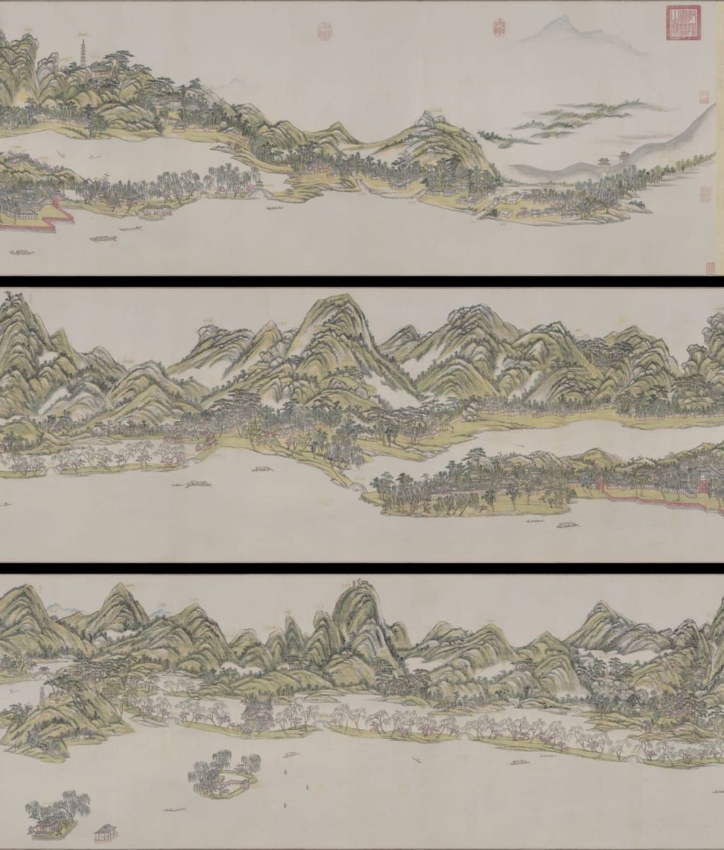 西湖十景图预览图