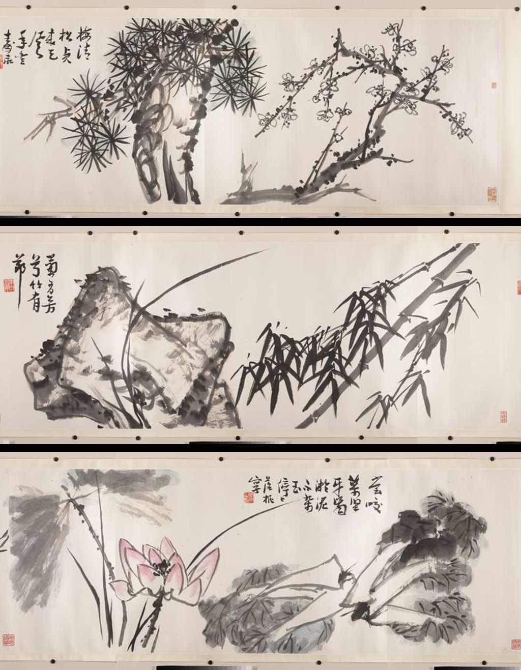 花鸟树石图卷预览图