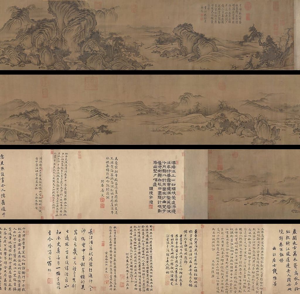 秋山萧寺图预览图