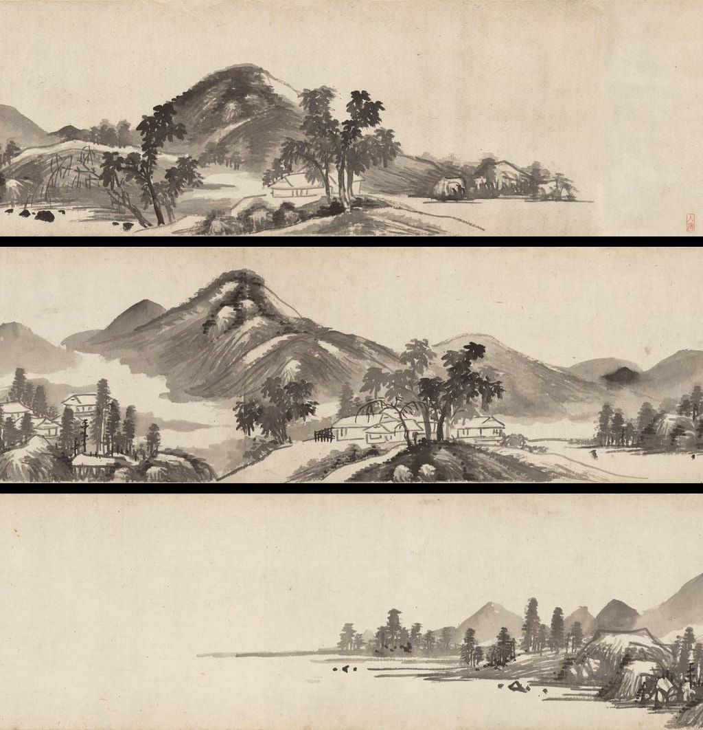 雨中山色图预览图