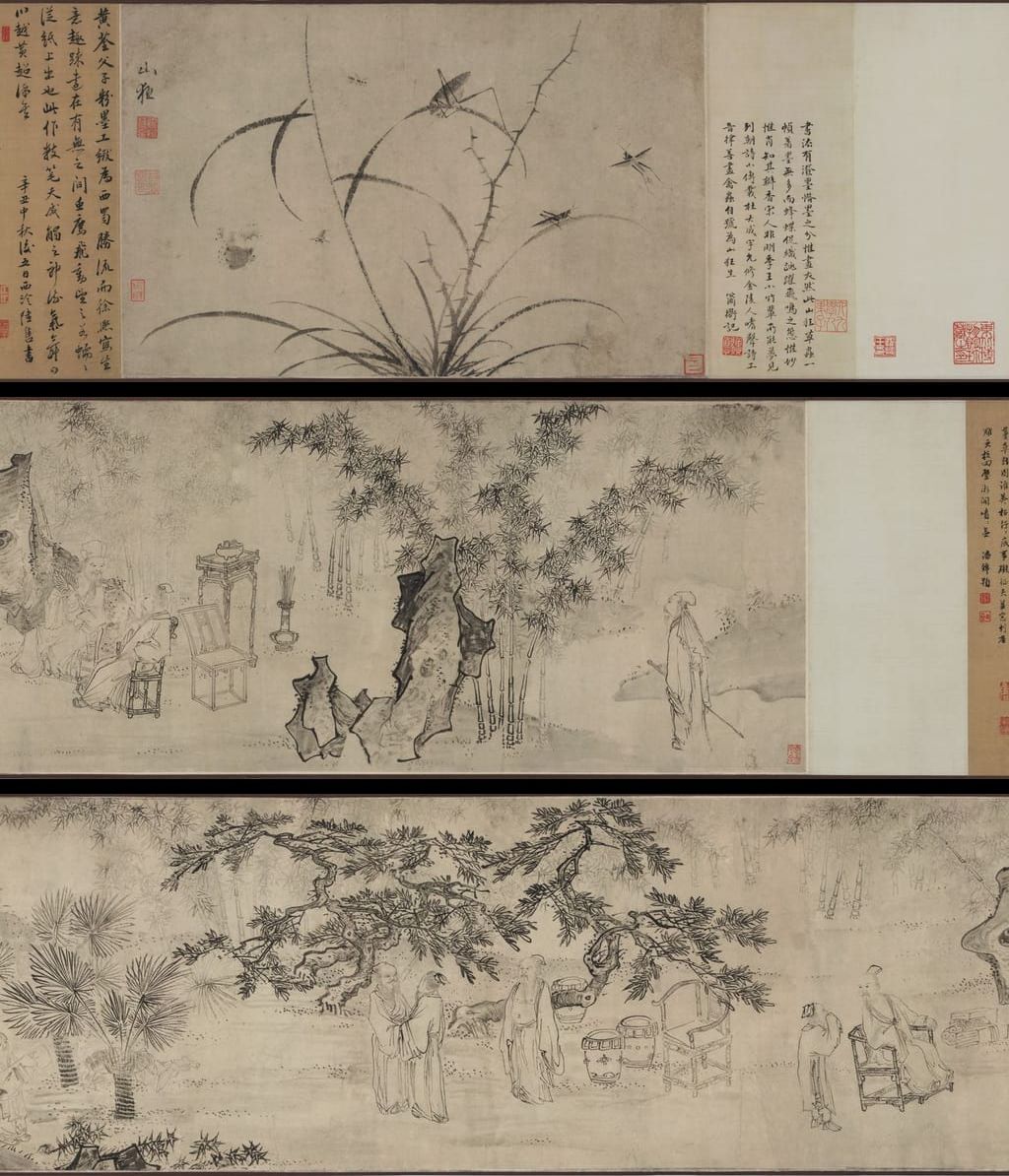 人物草虫图预览图