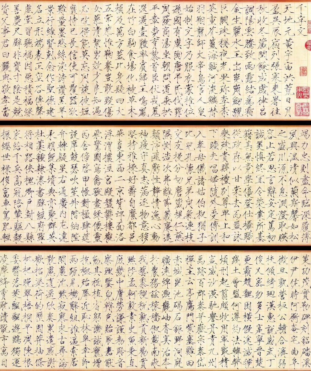 瘦金书千字文缩略图