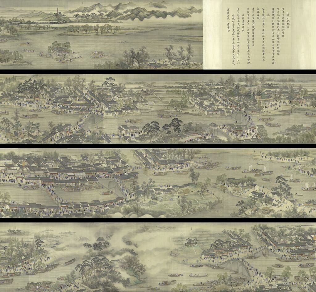 康熙南巡图卷七-无锡至苏州预览图