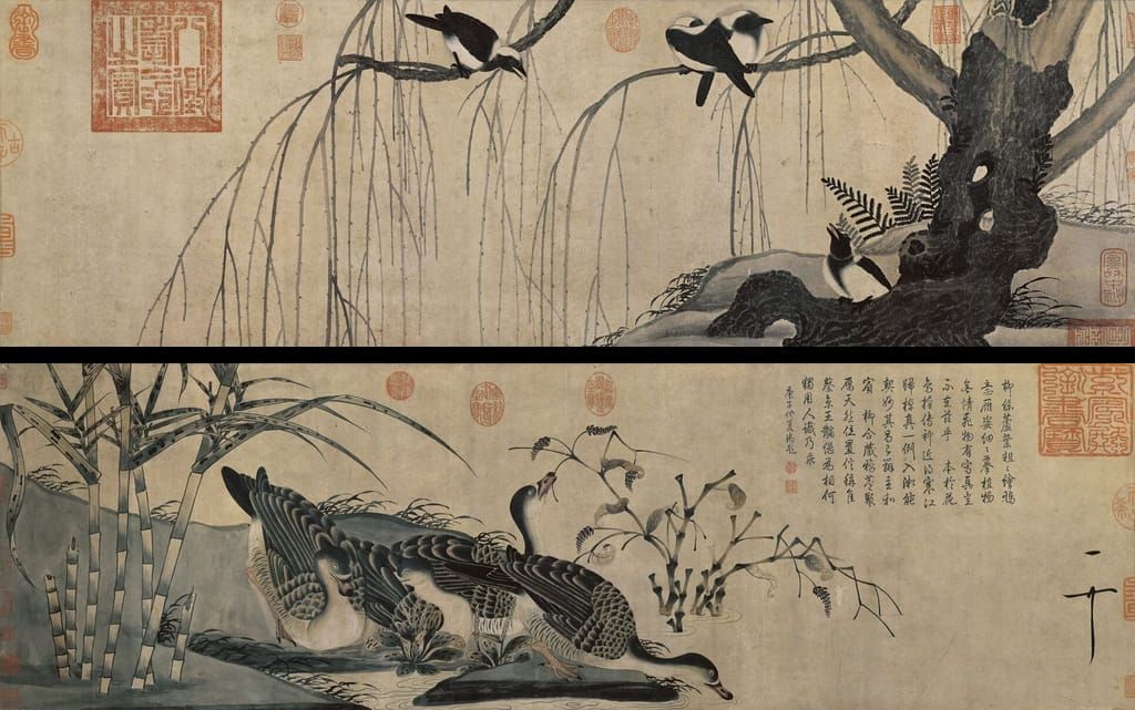 柳鸦芦雁图预览图