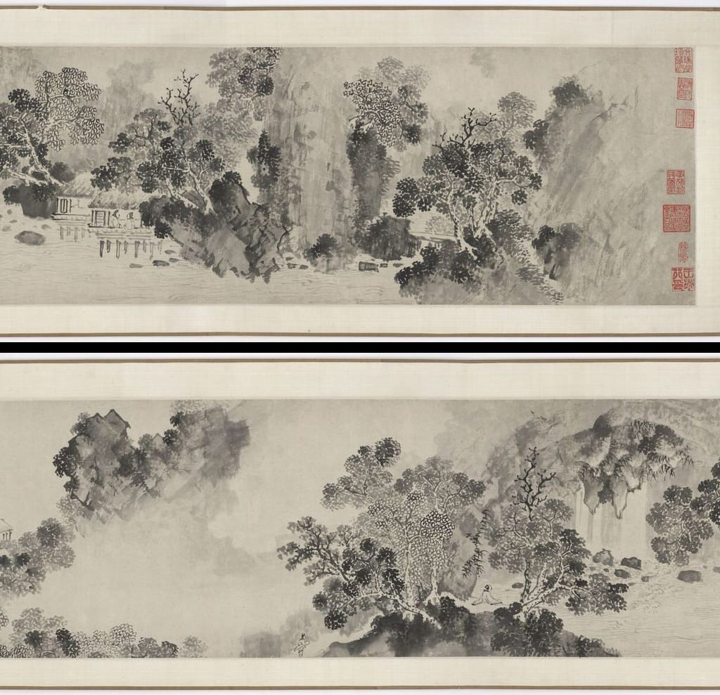溪山观瀑图预览图