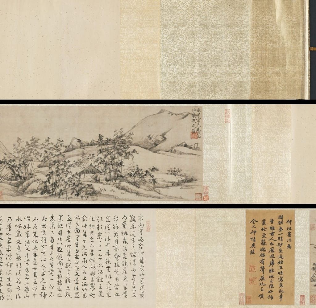 竹林茅屋图预览图