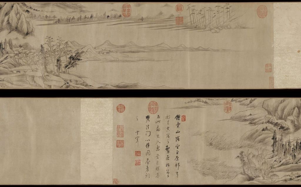 钟贾山阴望平原村景图预览图