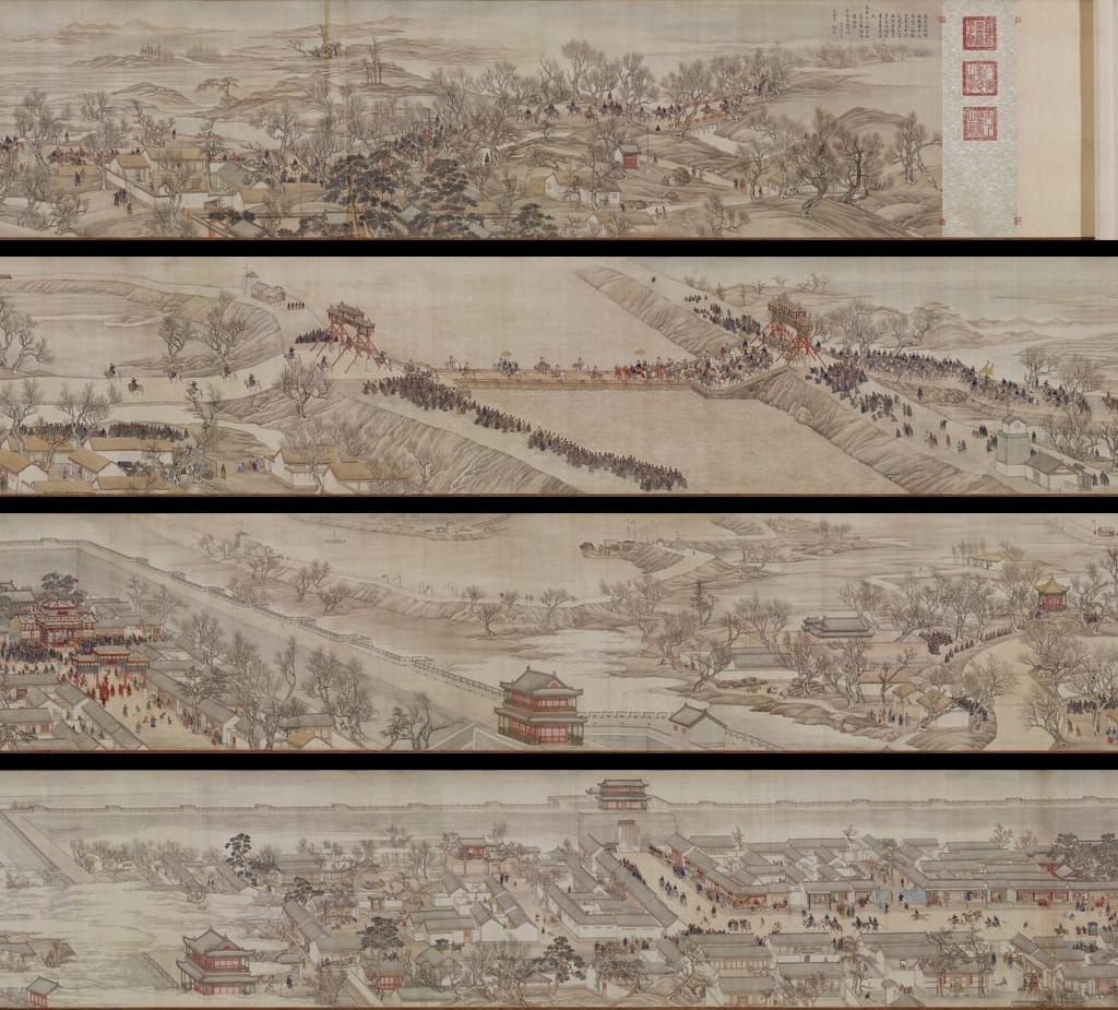 乾隆南巡图卷第二卷-过德州预览图