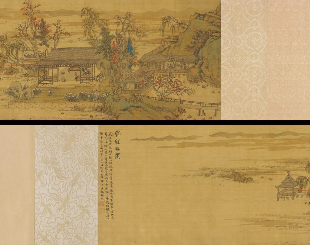 鹤听琴图预览图