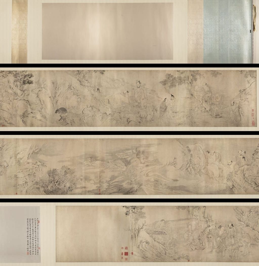白描罗汉图卷预览图