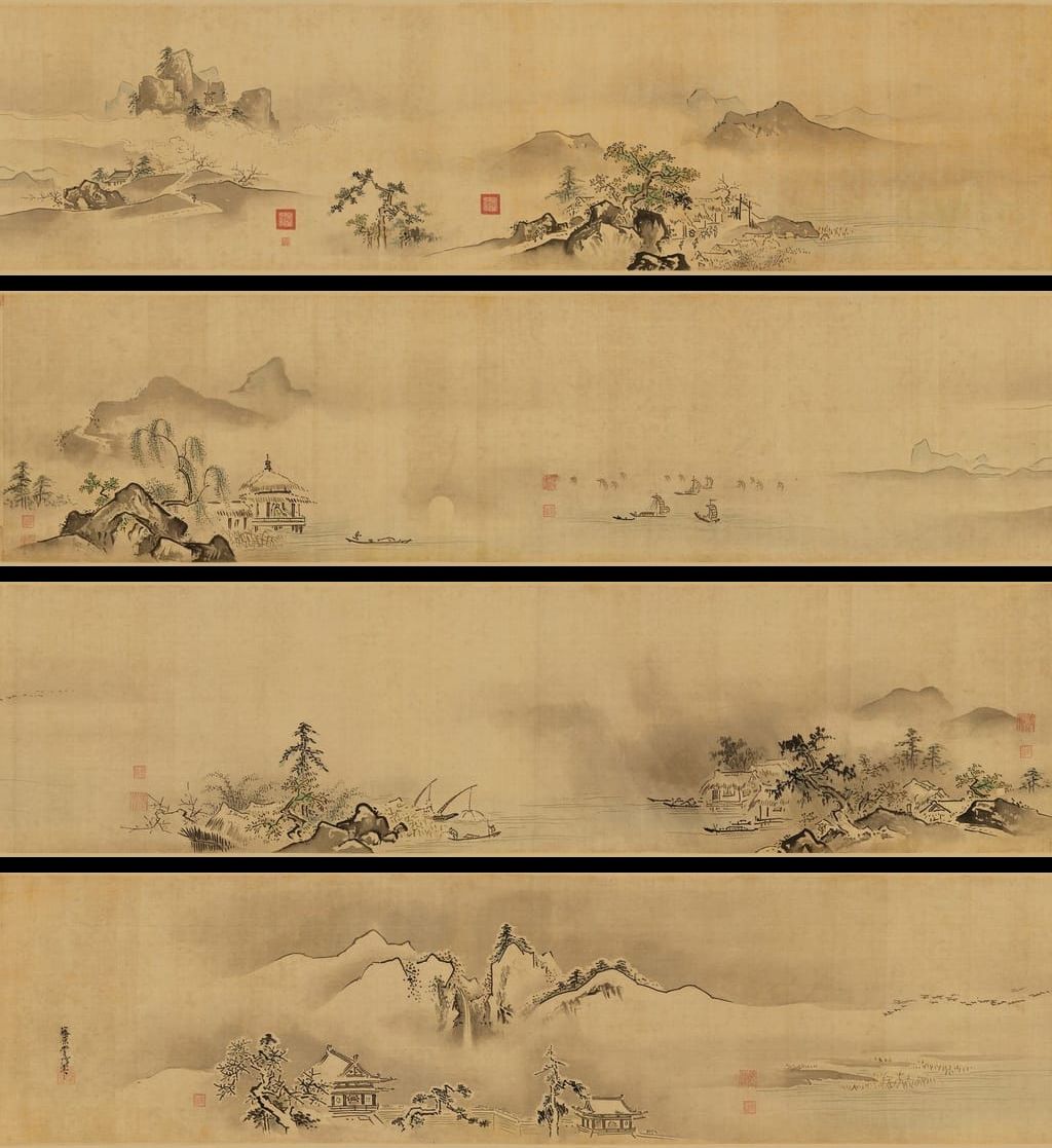 江户时代萧湘八景图卷缩略图