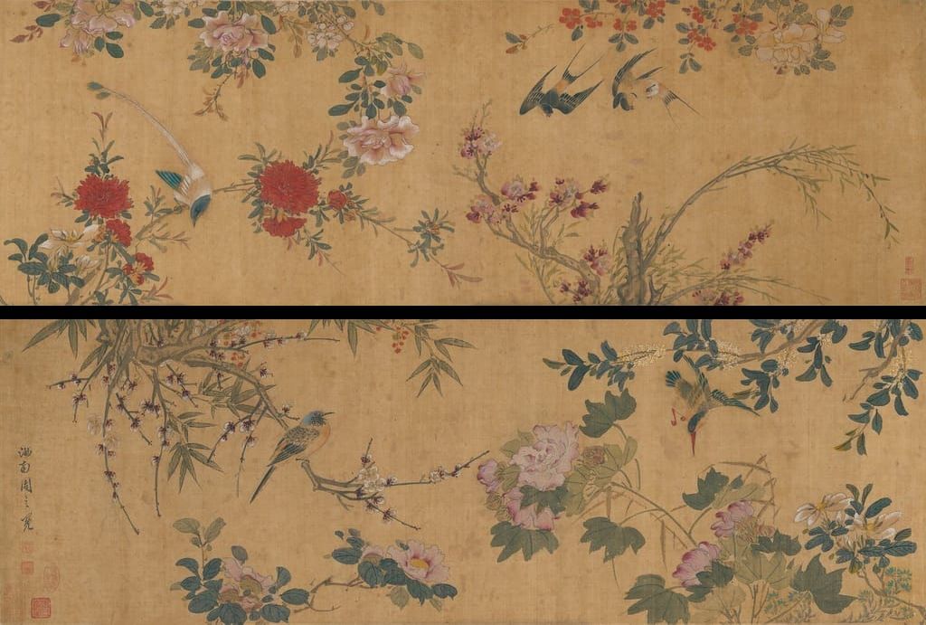 四时花鸟图预览图