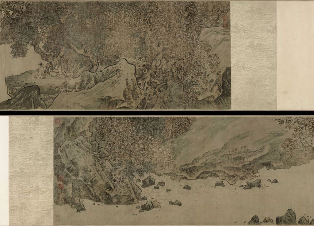 秋林观泉图预览图