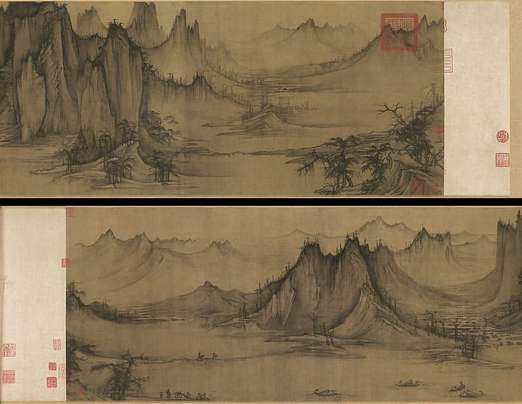 秋江渔艇图预览图
