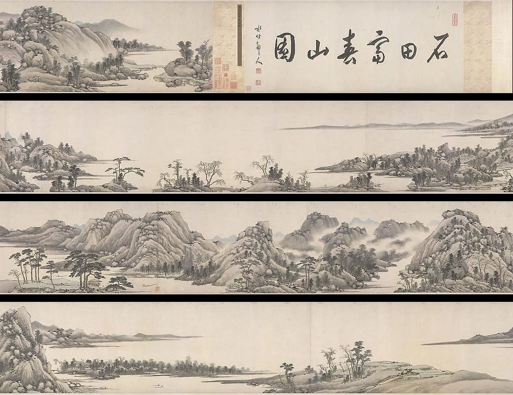 仿黄公望富春山居图预览图