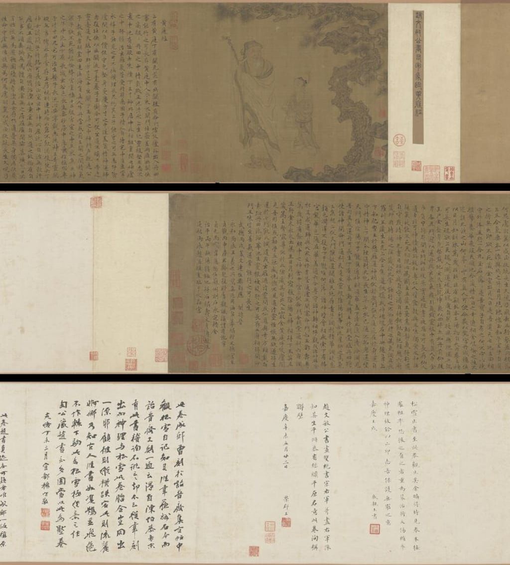 临黄庭经附绘王羲之像卷预览图
