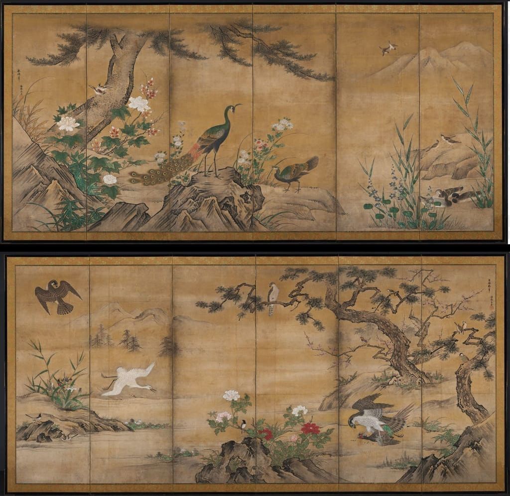 花鸟图屏风预览图