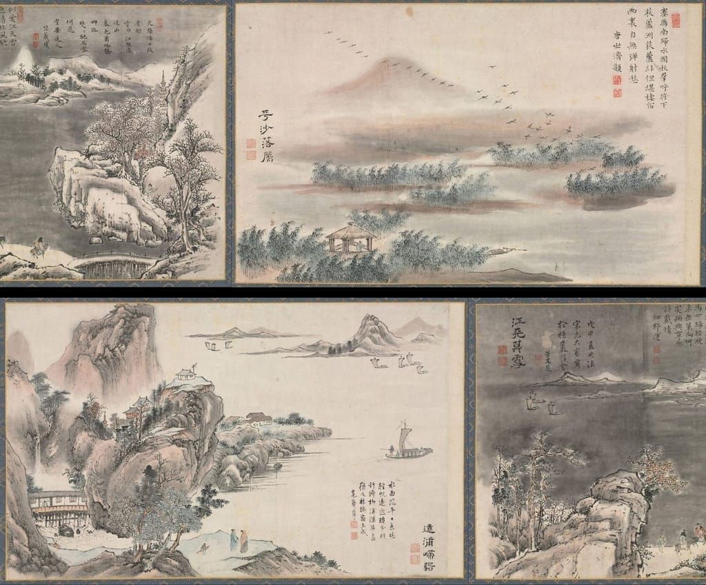 湘江八景图册预览图