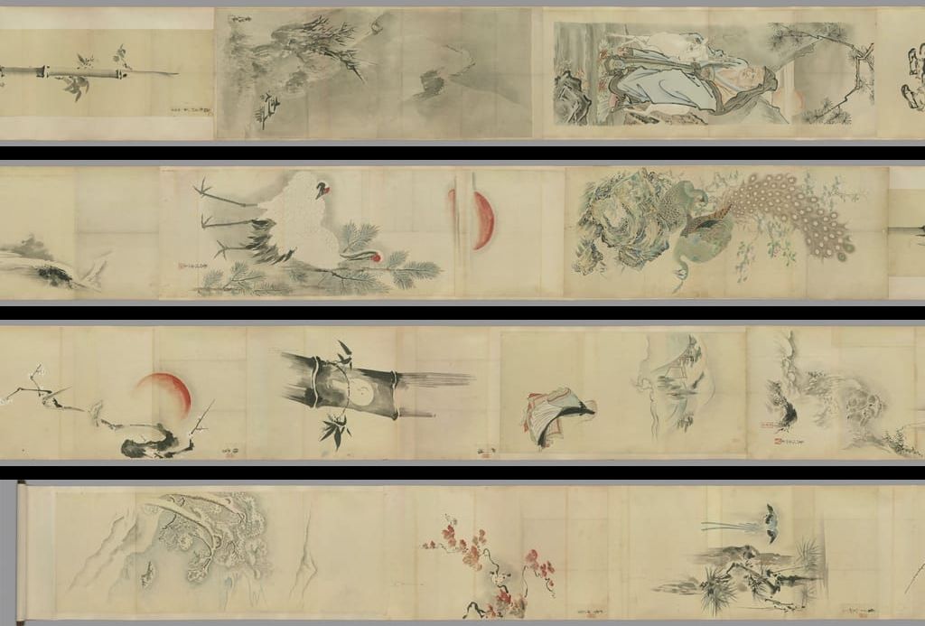 明清仿古粉本人物花鸟卷2预览图