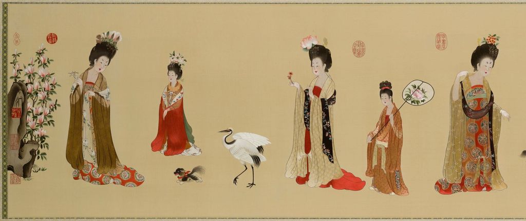 簪花仕女图苏绣本预览图