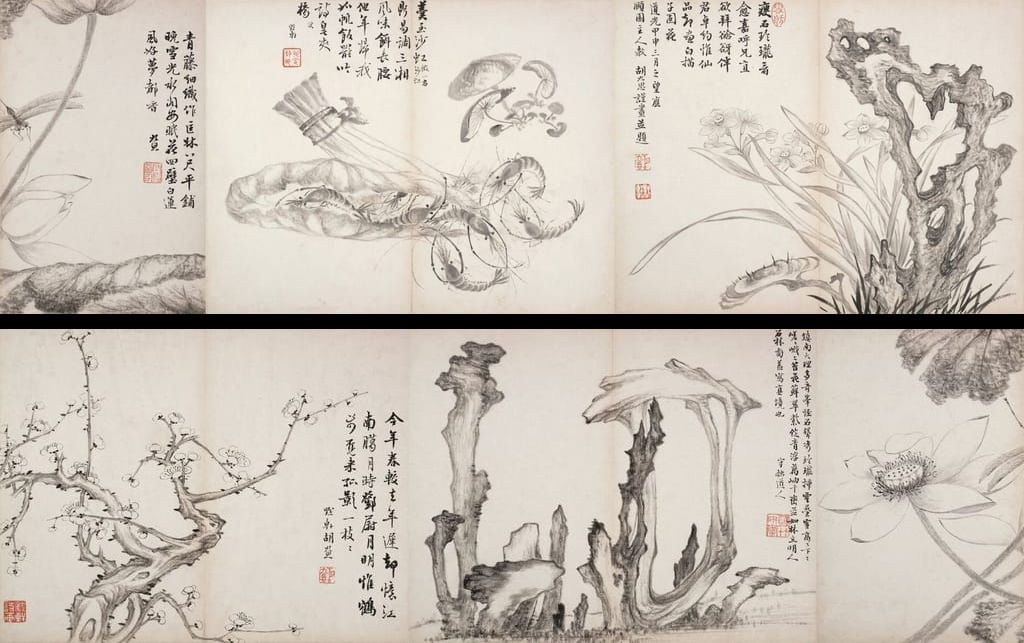花鸟图册6帧预览图