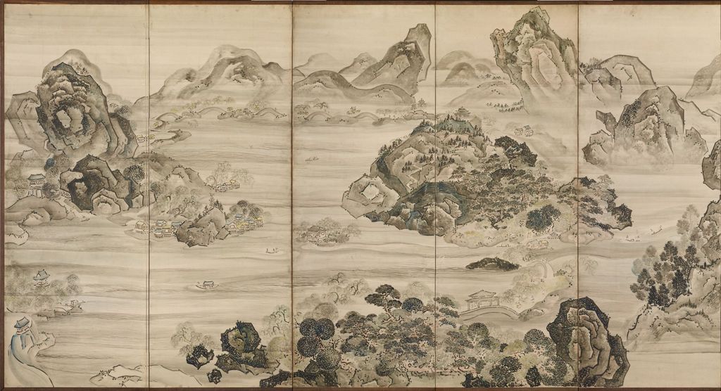 江户时代 西湖春景图屏风缩略图