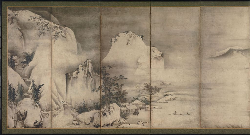 四季山水图屏风第二屏缩略图