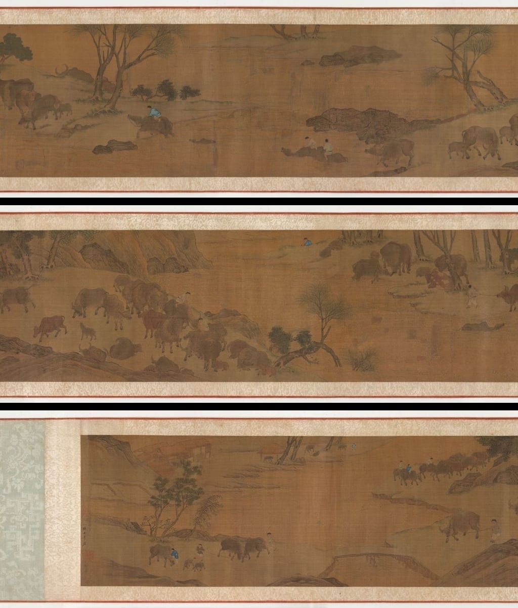 仿李唐百牛图卷预览图