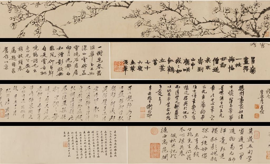 寒梅一枝画预览图