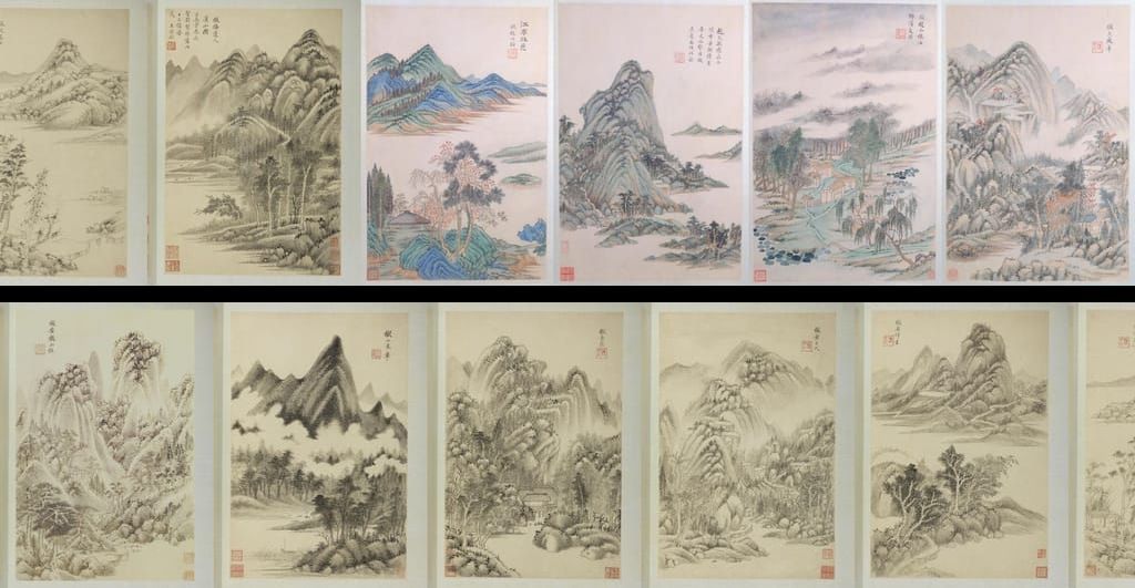 仿古山水册十二开（壬辰首春）预览图
