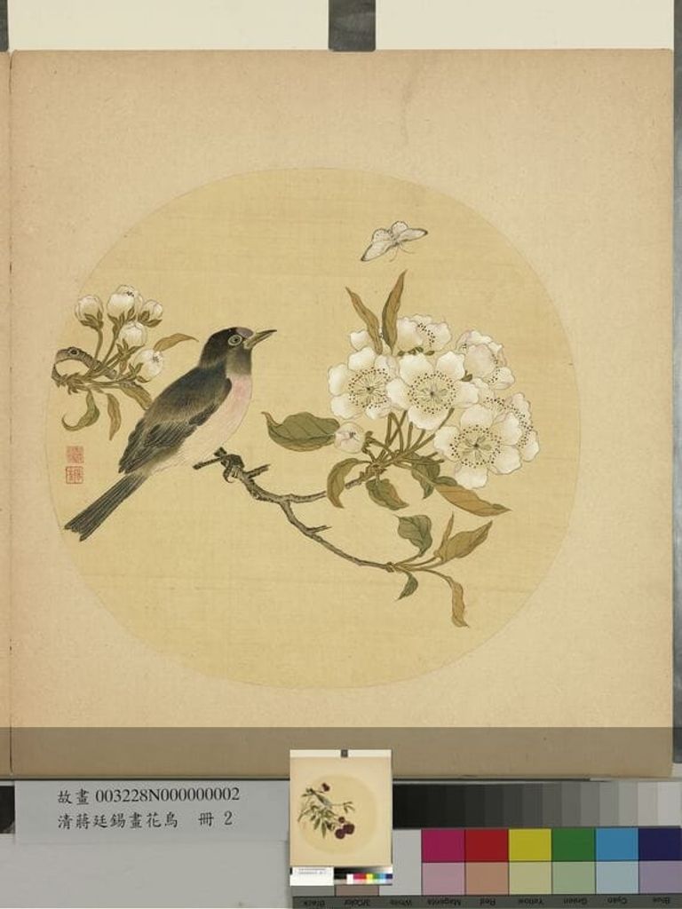 花鸟册 碧桃预览图