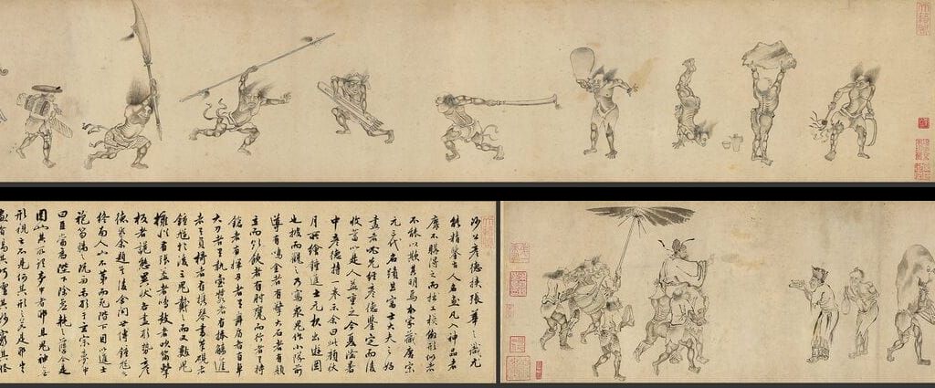 钟进士元夜出游图预览图