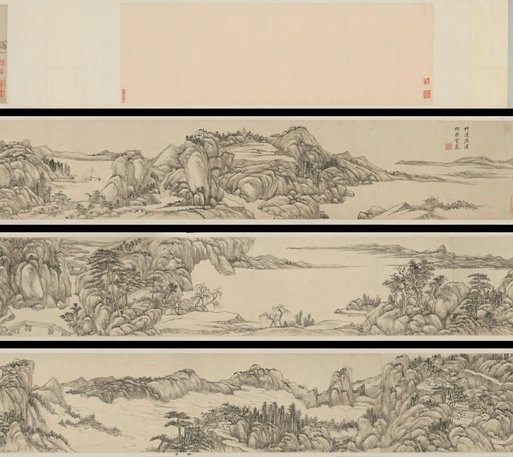 竹溪松岩图卷预览图