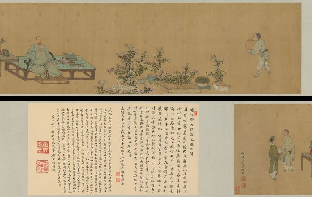 王原祁艺菊图像卷预览图