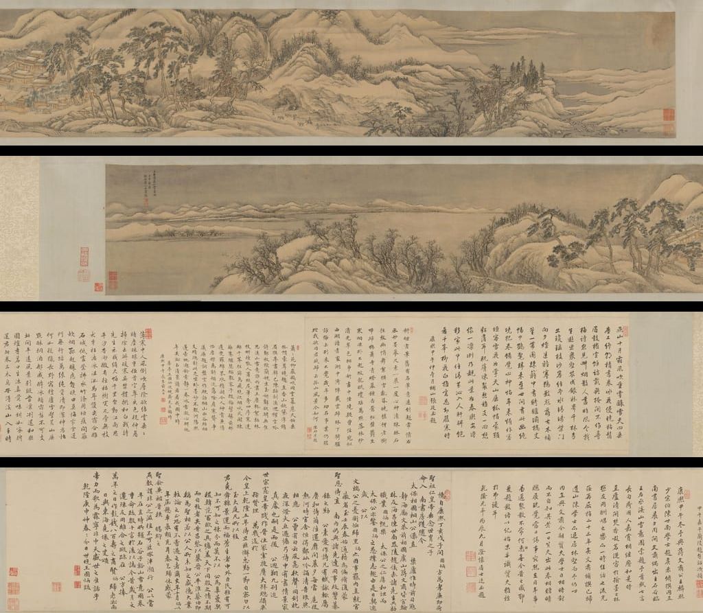 邗江雪意图卷预览图