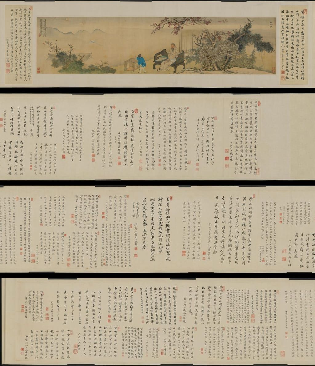 王士禛放白鹇图缩略图