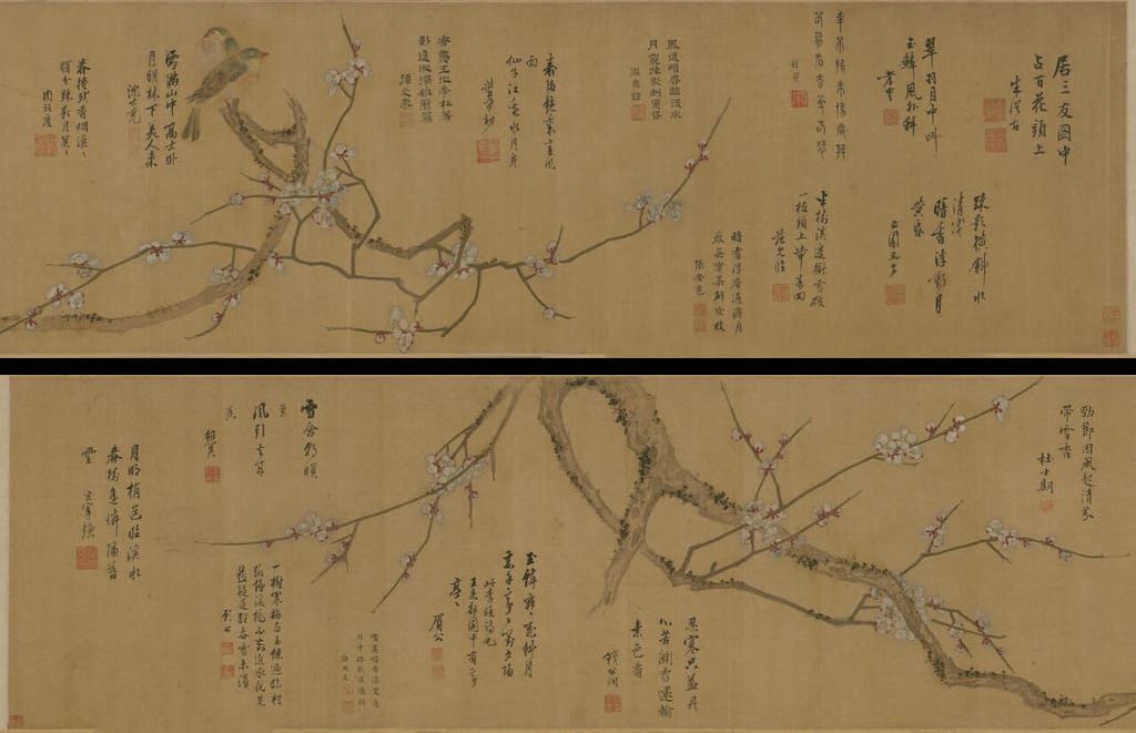 梅花双禽卷预览图