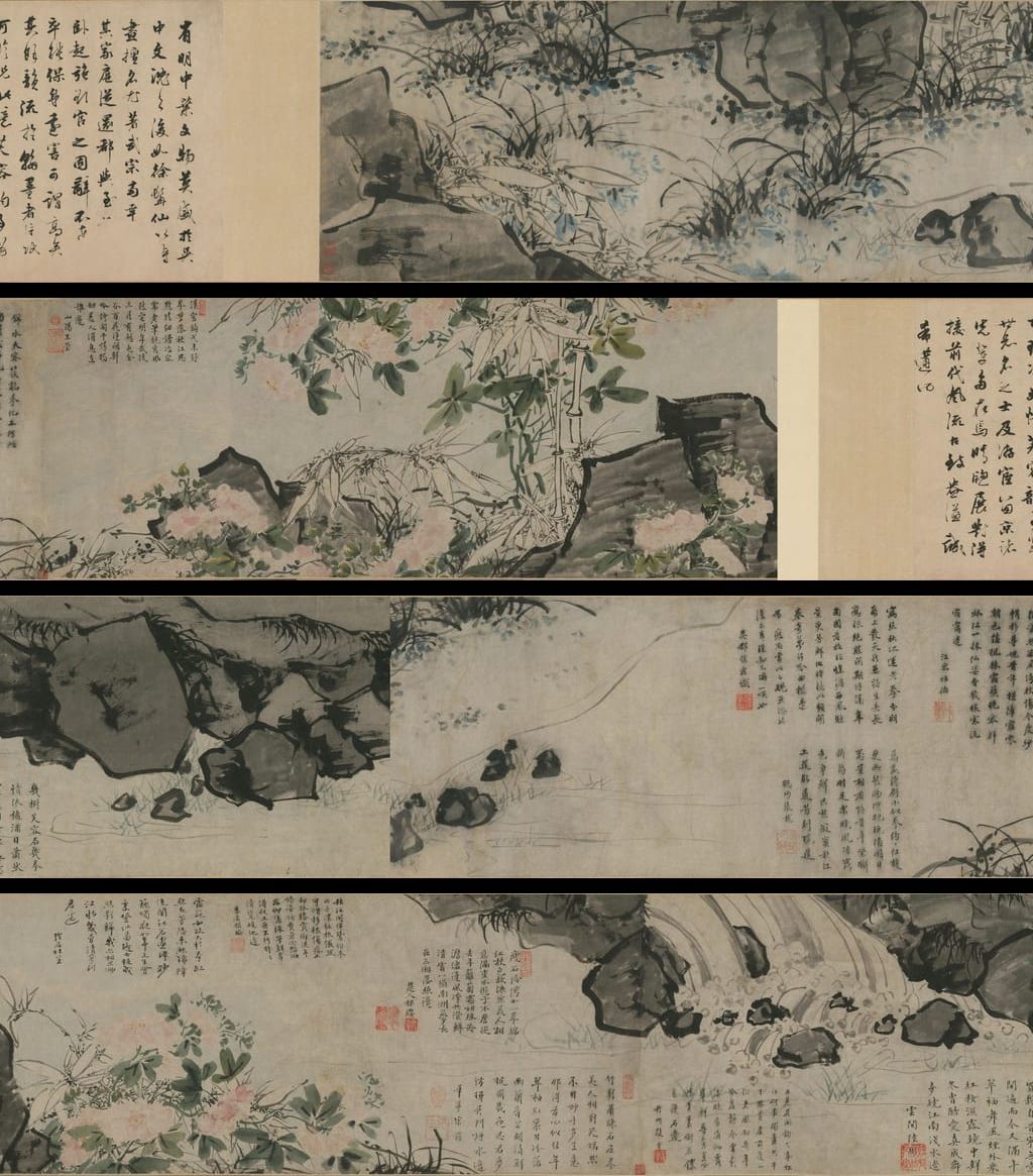 花卉泉石卷预览图