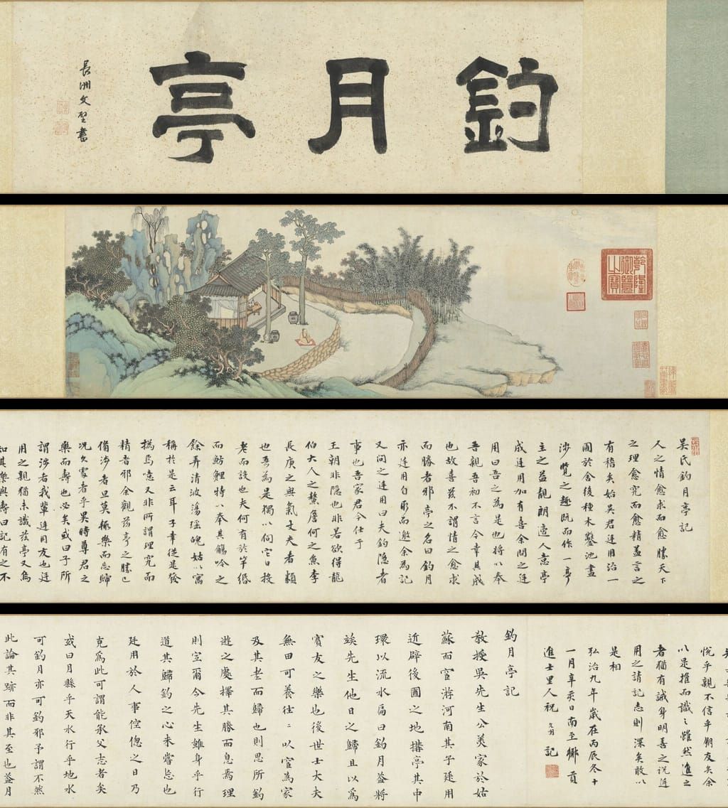 钓月亭图预览图