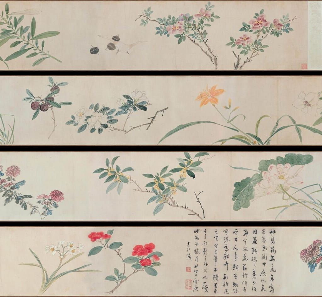 花卉图卷预览图