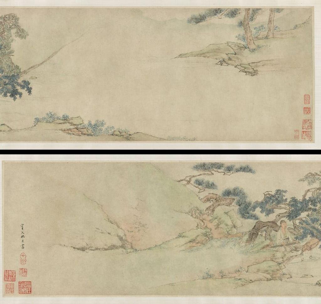 松下横琴图预览图