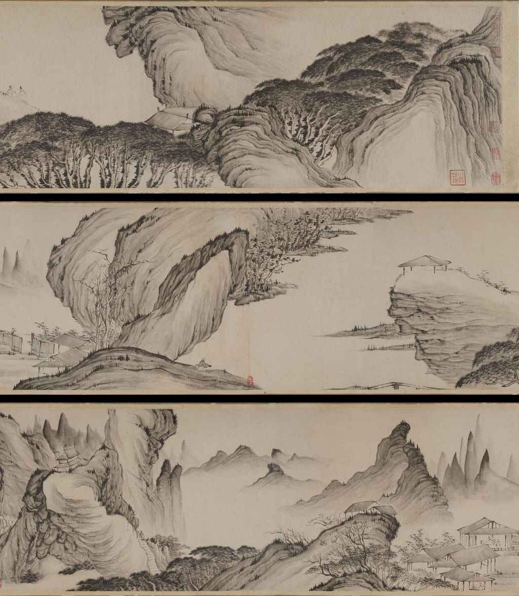 奇峰云海图预览图