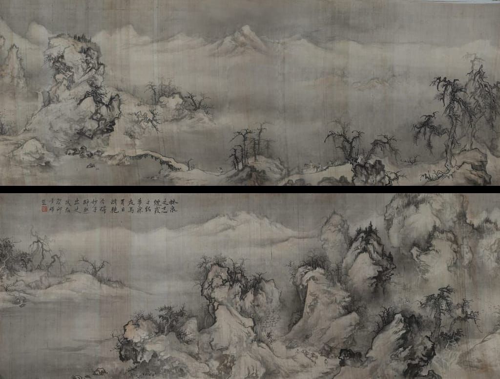 变临 郭熙 雪景山水图预览图