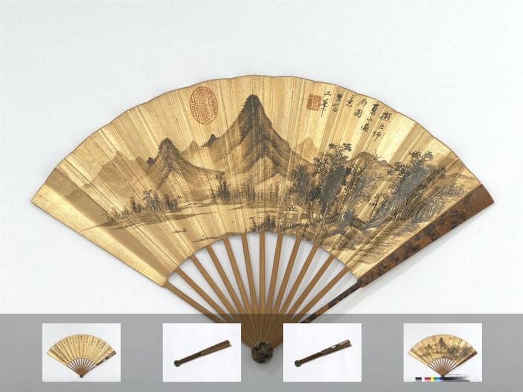 夏山过雨并自书七言律诗图预览图