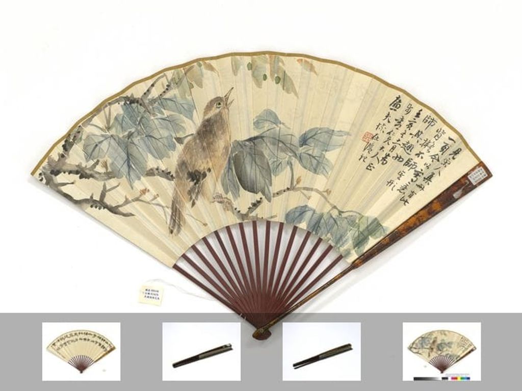 花鸟张祖翼隶书四言诗图预览图