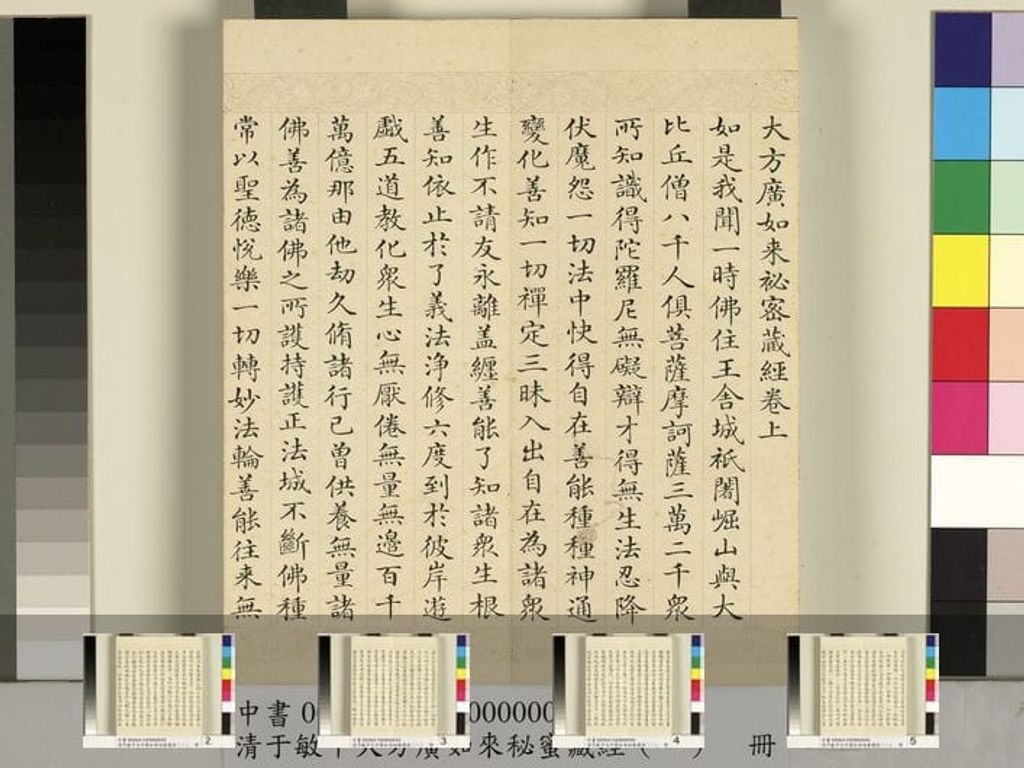 大方广如来秘密藏经（二册）预览图