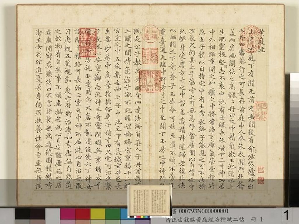 临黄庭经洛神赋二帖预览图