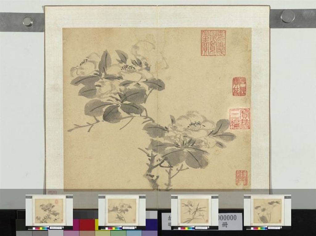 四时花卉册预览图